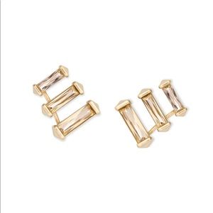 Kendra Scott Brooks Gold Ear Climbers